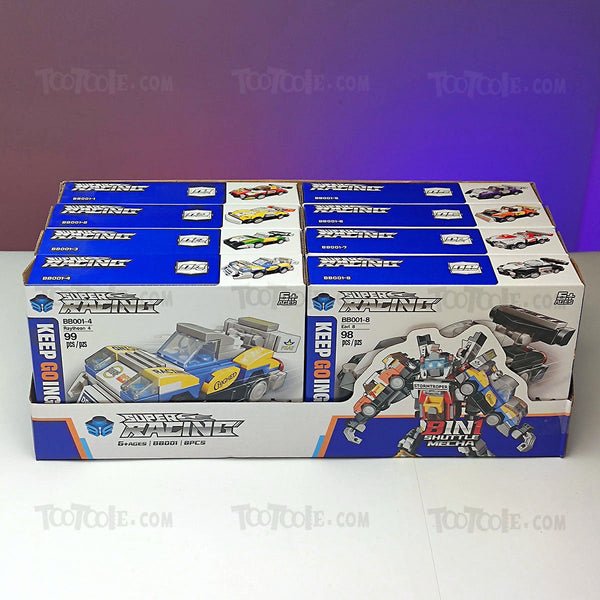 super-racing-transformer-car-lego-pack-of-8-independent-boxes-for-kids