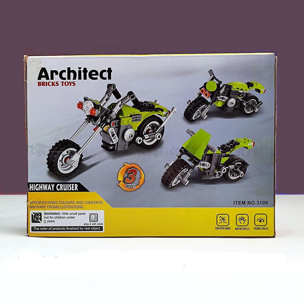 129-pc-architect-highway-cruiser-3-change-brick-lego-puzzle-game-for-kids