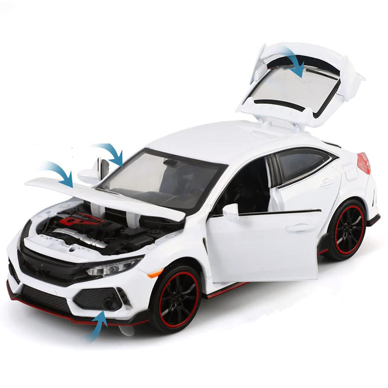 honda-civic-type-r-diecast-1-32-pull-back-with-openable-doors-light-and-sound-for-kids