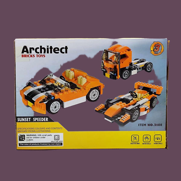 119-pc-architect-sunset-speeder-3-change-brick-lego-puzzle-game-for-kids