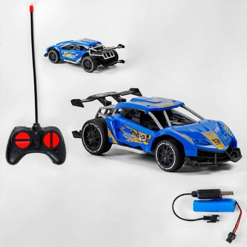 4x4 Offroad High Speed Drift w/ Lights 1.24 RC Toy Car for Kids