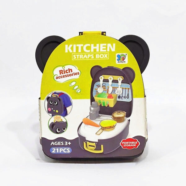 Strap Box Kitchen 21 Pc Set Toy for Kids