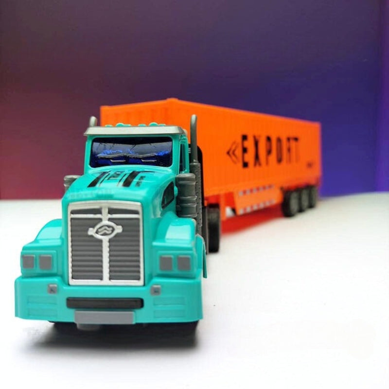 1:48 Transport Truck Export RC Car with Lights for Kids