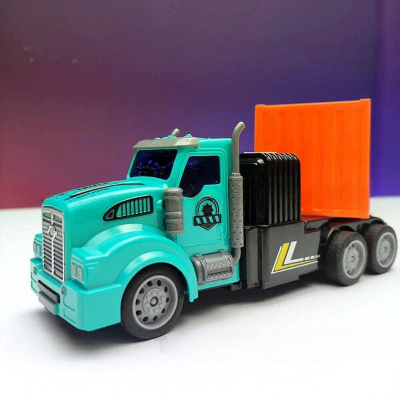 1:48 Transport Truck Export RC Car with Lights for Kids
